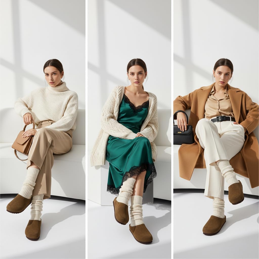 CUSHIONAIRE Lute Genuine Suede Leather Clogs for Women Indoor and Outdoor – Comfortable Slip On Womens Clogs with Cushioned Footbed - Image 7