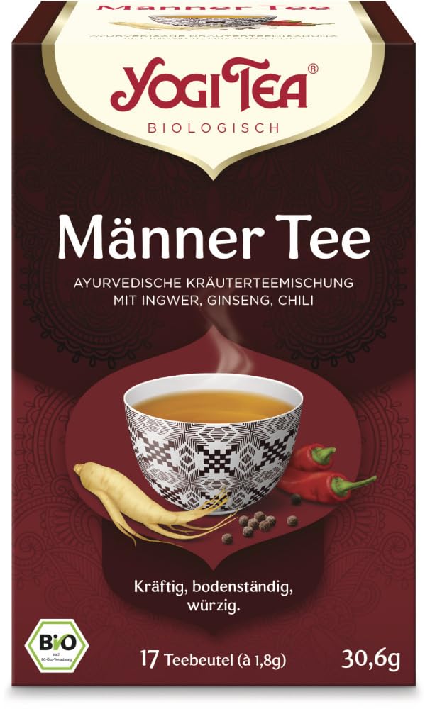 Yogi Tea® Männer Tee, Bio-Kräutertee 18 x 30,60 g
