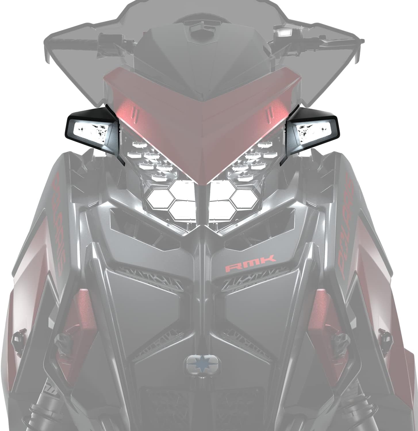 Polaris Snowmobile Auxiliary Punch Light Kit for RMK Khaos Slash, Switchback Assault, INDY VR1, Voyageur 146 Models and More, 1000 Lumens, for Long Distances, Night Riding, Pair - 2889863