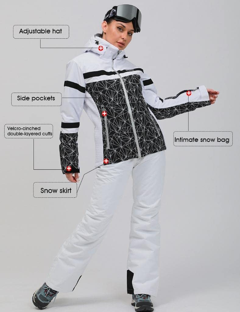 GS SNOWING Damen Mit Kapuze Mit Kapuze (2er Pack)