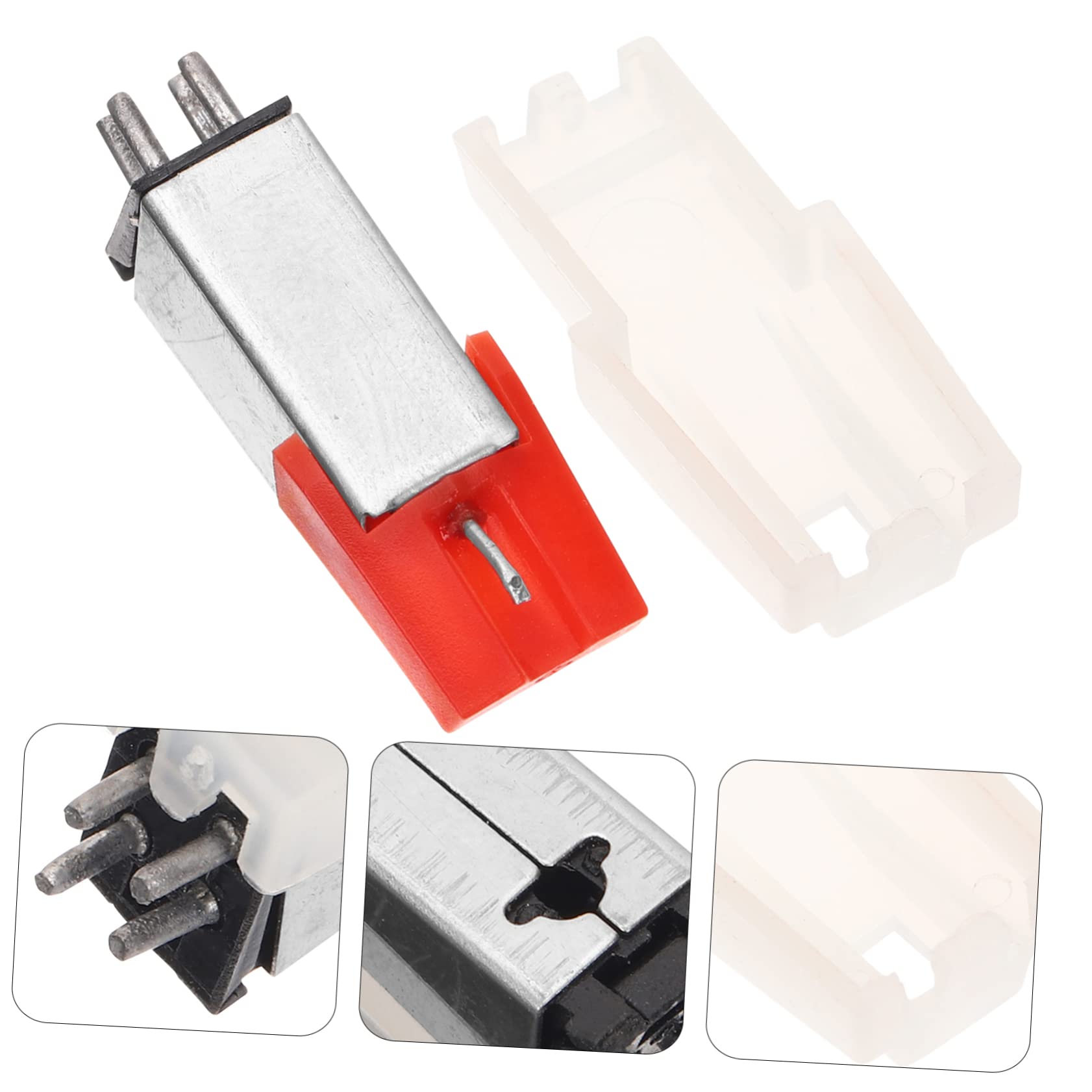 ibasenice 3pièces Stylus De Remplacement Pour Tourne-disque Aiguille Magnétique Pour Platine Vinyle Installation Facile Et Accessoire Pour Phonographe