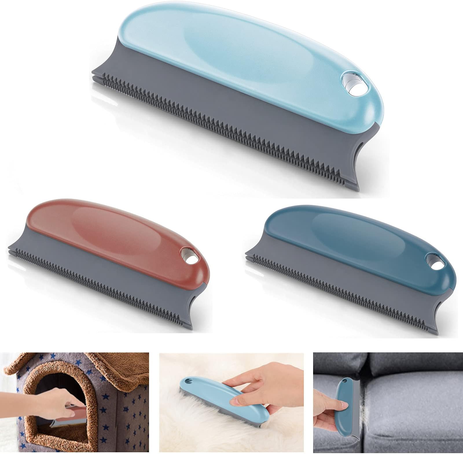 Spazzola Fur-Zoff Per Rimuovere Peli Animali - Per Tappeti, Divani E Sedili Auto - Foto 11