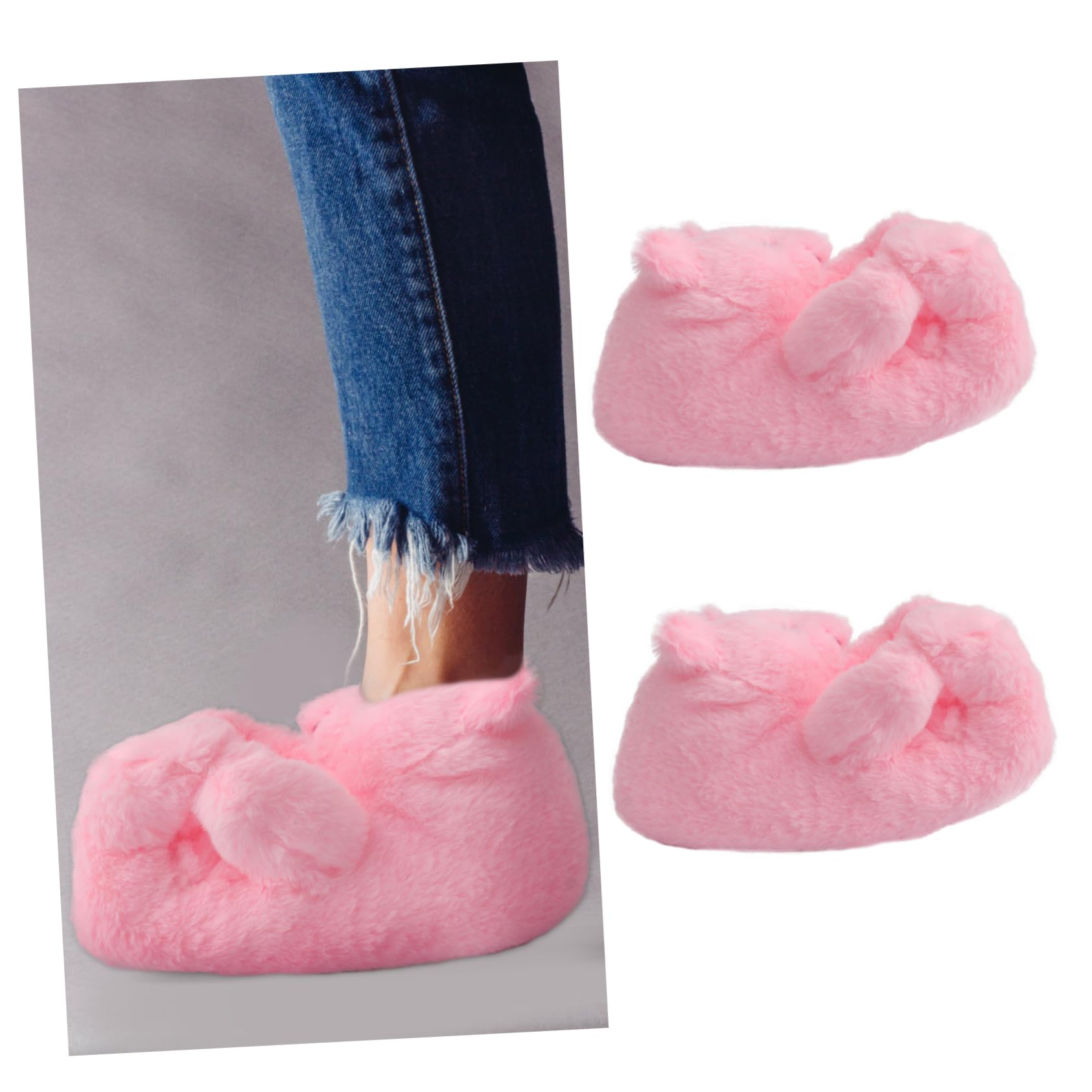 BESTYASH pantofole a forma di orsacchiotto per graziose pantofole da donna adulto scarpe riscaldanti scarpe termiche pantofole da orso pantofola dell'orso del fumetto Peluche Brown