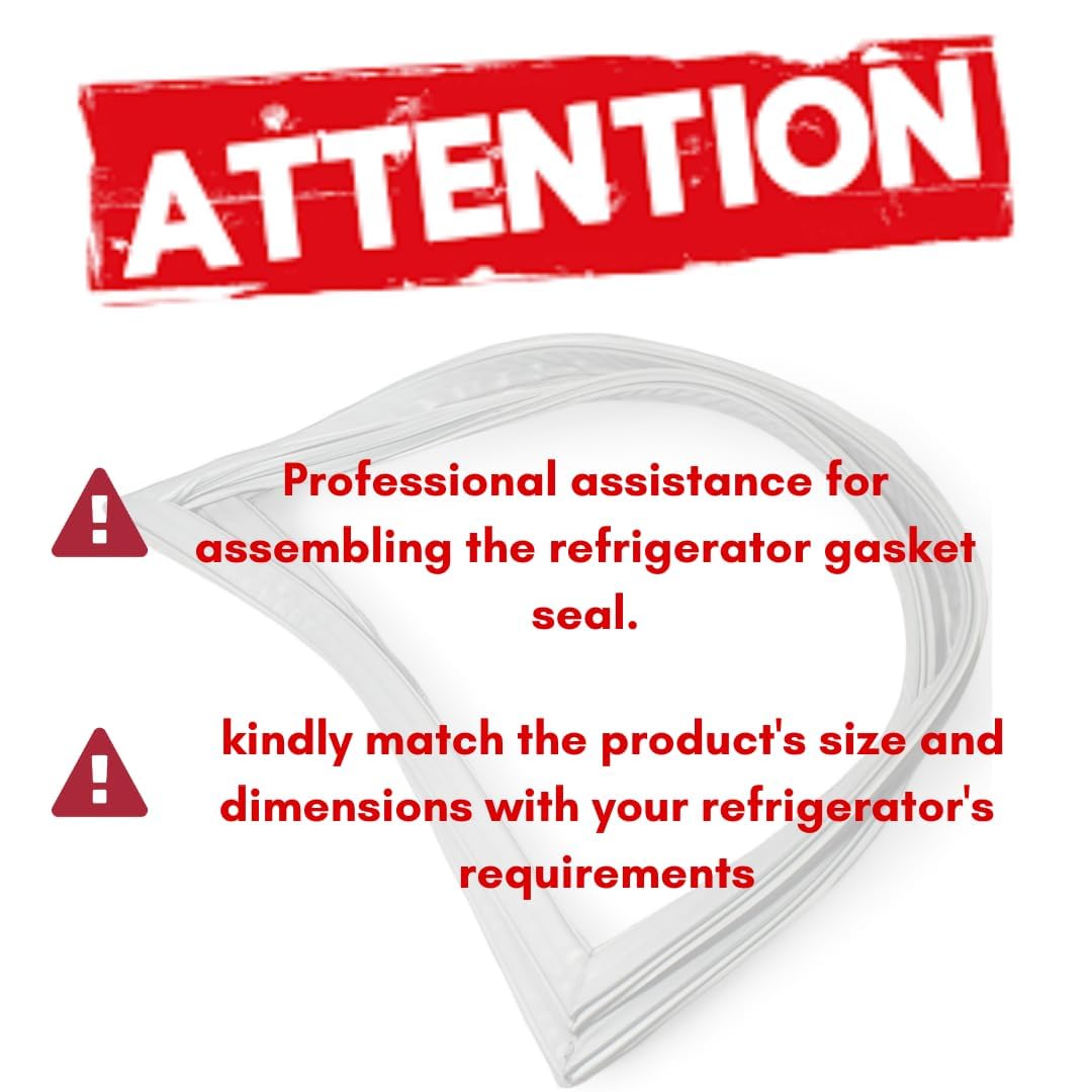 Refrigerator Door Gasket for LG Star 1 Fridge | Non-magnatic Premium PVC Rubber Seal (40.5 in x 19.5 in) | Compatible with Single Door Model (165-180 L) | Match & Buy — Amazon image 3
