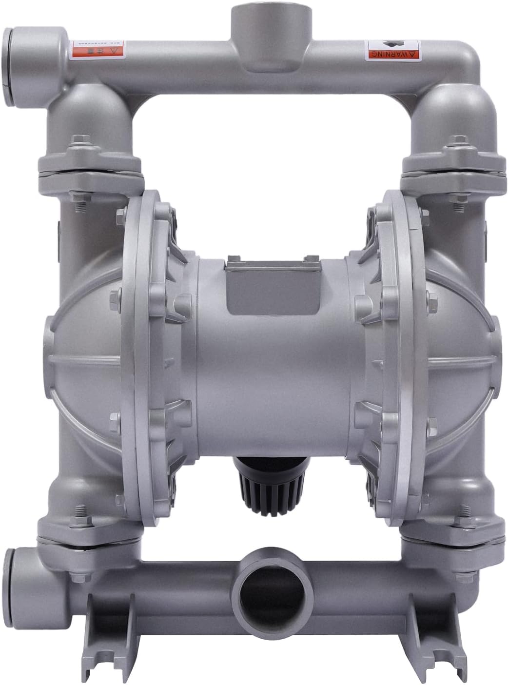 OUKANING Pompe à membrane 1/2" entrée et sortie de 4" Pompe à double membrane pneumatique Pompe à membrane pneumatique Boîtier en aluminium Pompe de transfert pneumatique PTFE à membrane pour pétrole,