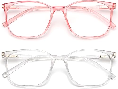 Miniatura 1 de Gaoye Lentes de bloqueo de luz azul para mujereshombres, anteojos falsos para juegos de computadora, anti rayos UV, bisagra de resorte