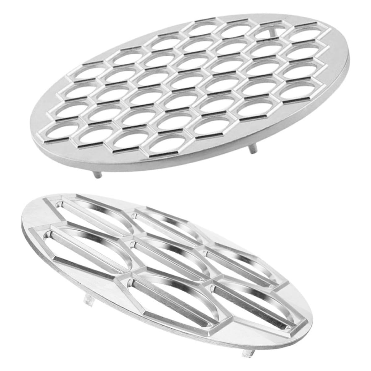 Ciieeo Set 2 Stampi per Ravioli in Lega di Alluminio, Grande Pressa per Gnocchi di Pasta 44 Fori, Utensili la Pasta per Cucina Casalinga e Riunioni di Famiglia