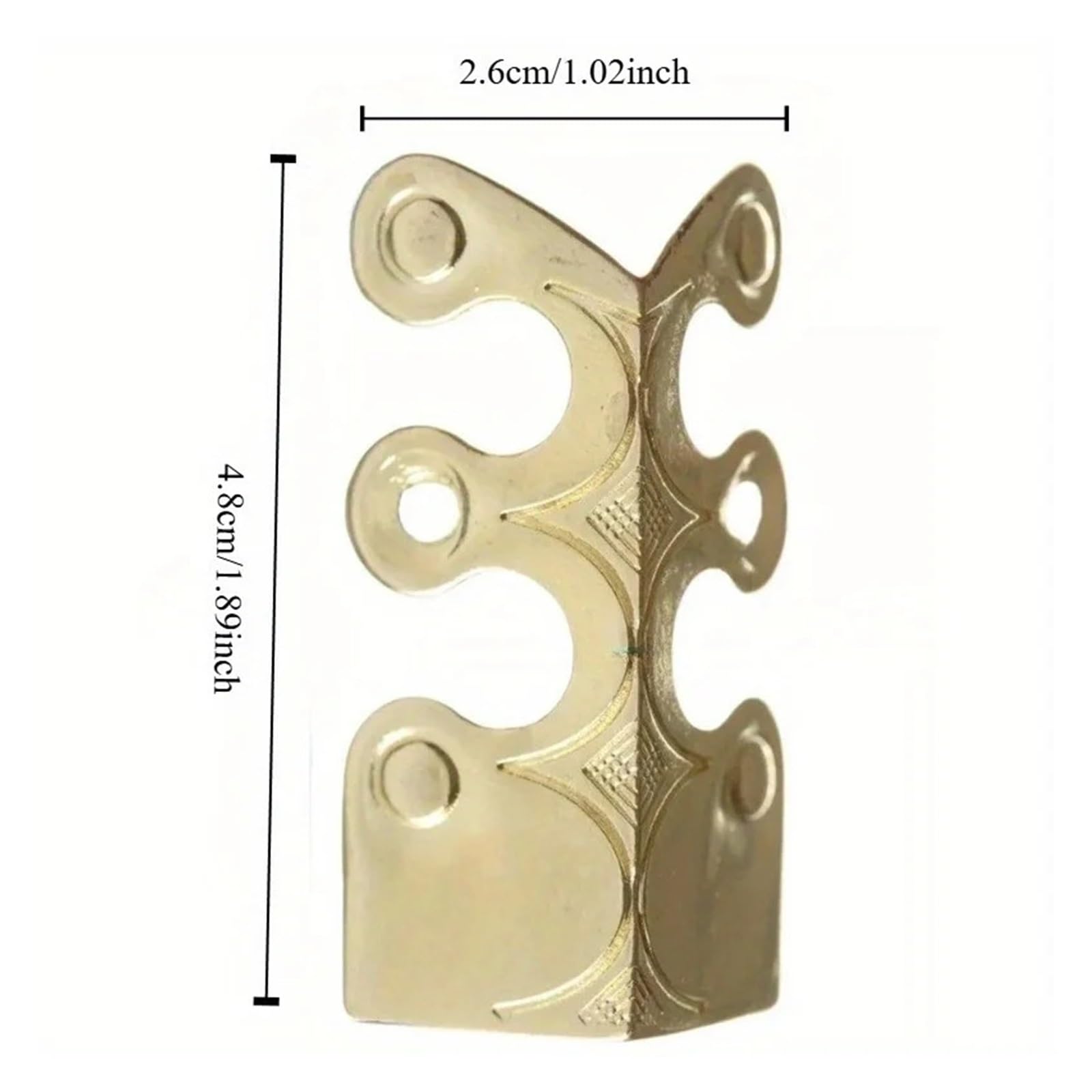 Paquete de 15 protectores esquinas metal for muebles y bordes zócalos