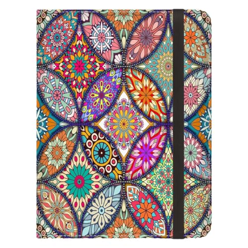 Passport Holder, RFID Blocking Passport Cover Wallet with Credit Card Slot and Boarding Pass Slot Combo, Leather Travel Documents Organizer Women Men, Bohemia