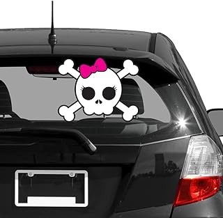 Decorative car sticker-Girl skull (25x20cm)