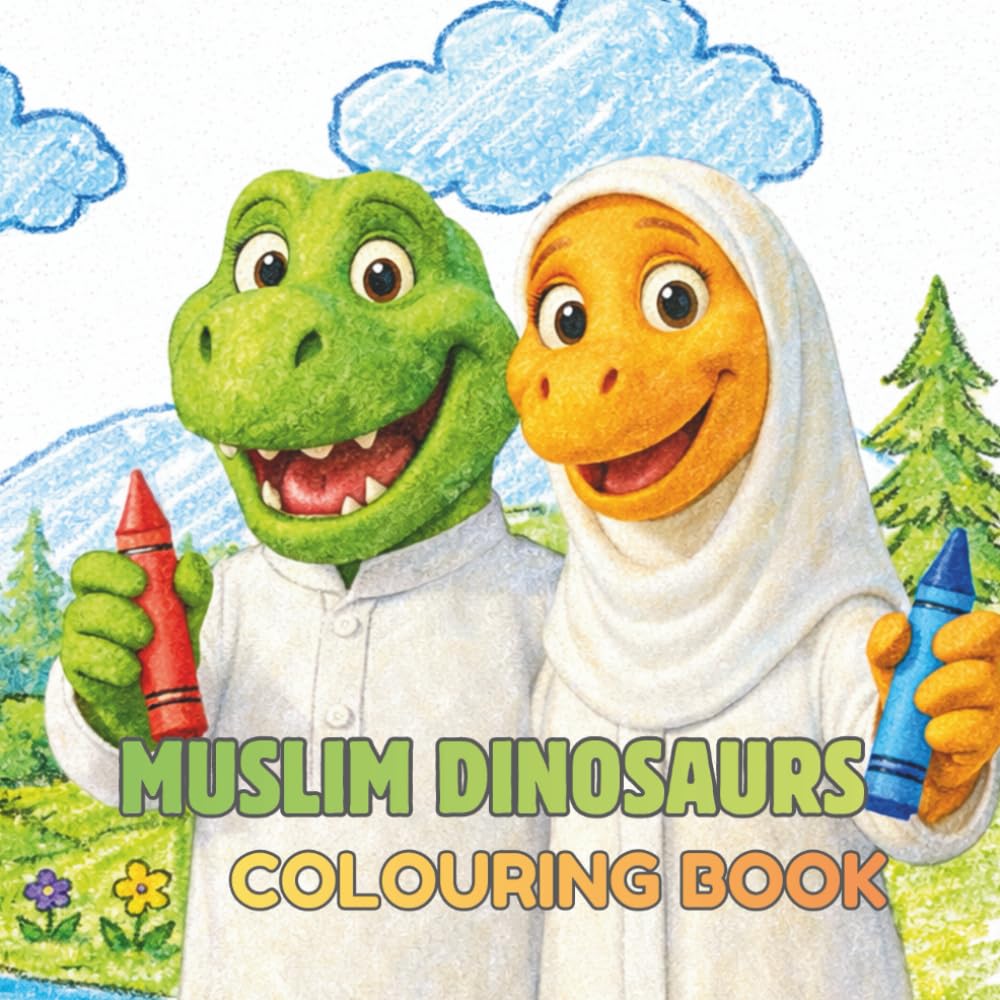 Muslim Dinosaurs Colouring Book