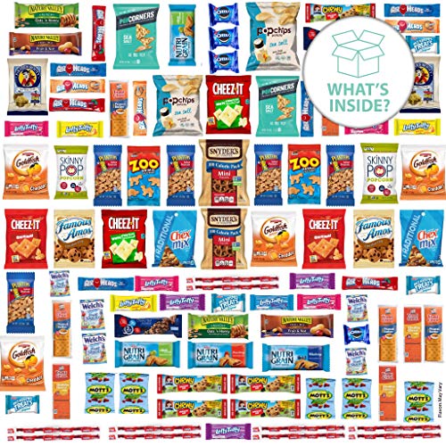 image for Nut Cravings Snack Box Variety Pack Care Package + Greeting Card (100 