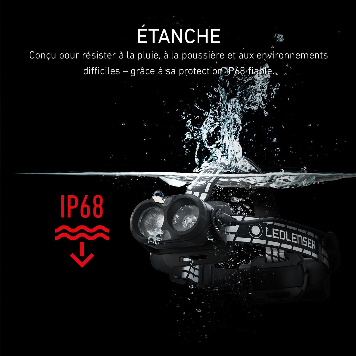 Ledlenser H19R Signature Lampe frontale rechargeable, 4000lm, 330m, IP68 | Faisceau focalisé, large, lumière rouge, Bluetooth, 20h d'autonomie, 374 g, pour la pêche, le camping, la randonnée | 2020