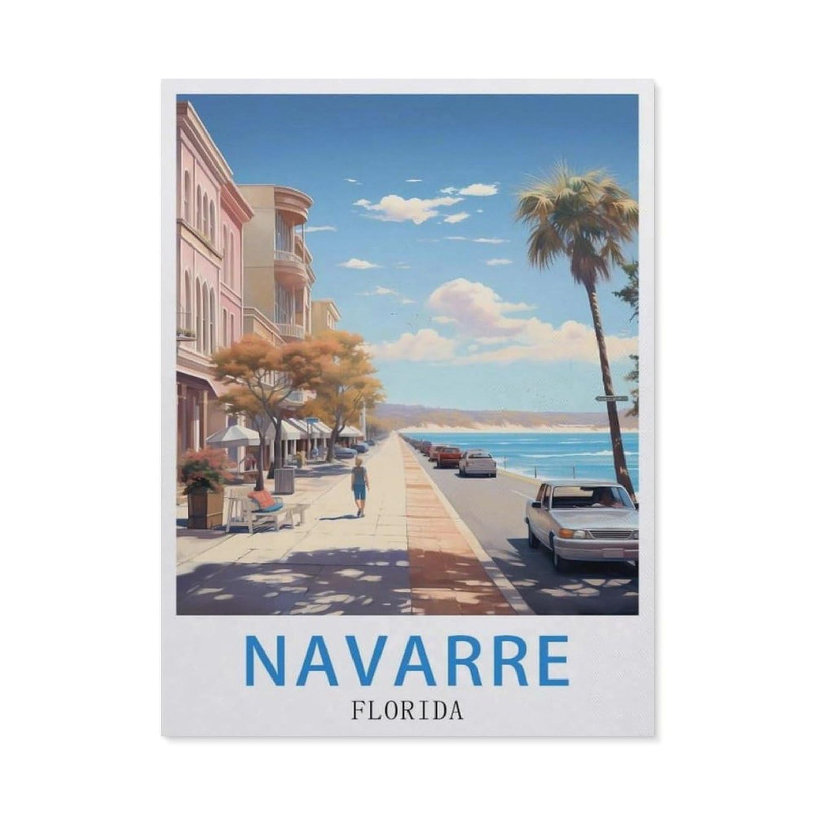 Tin Sign，Navarre Florida(15x30cm）