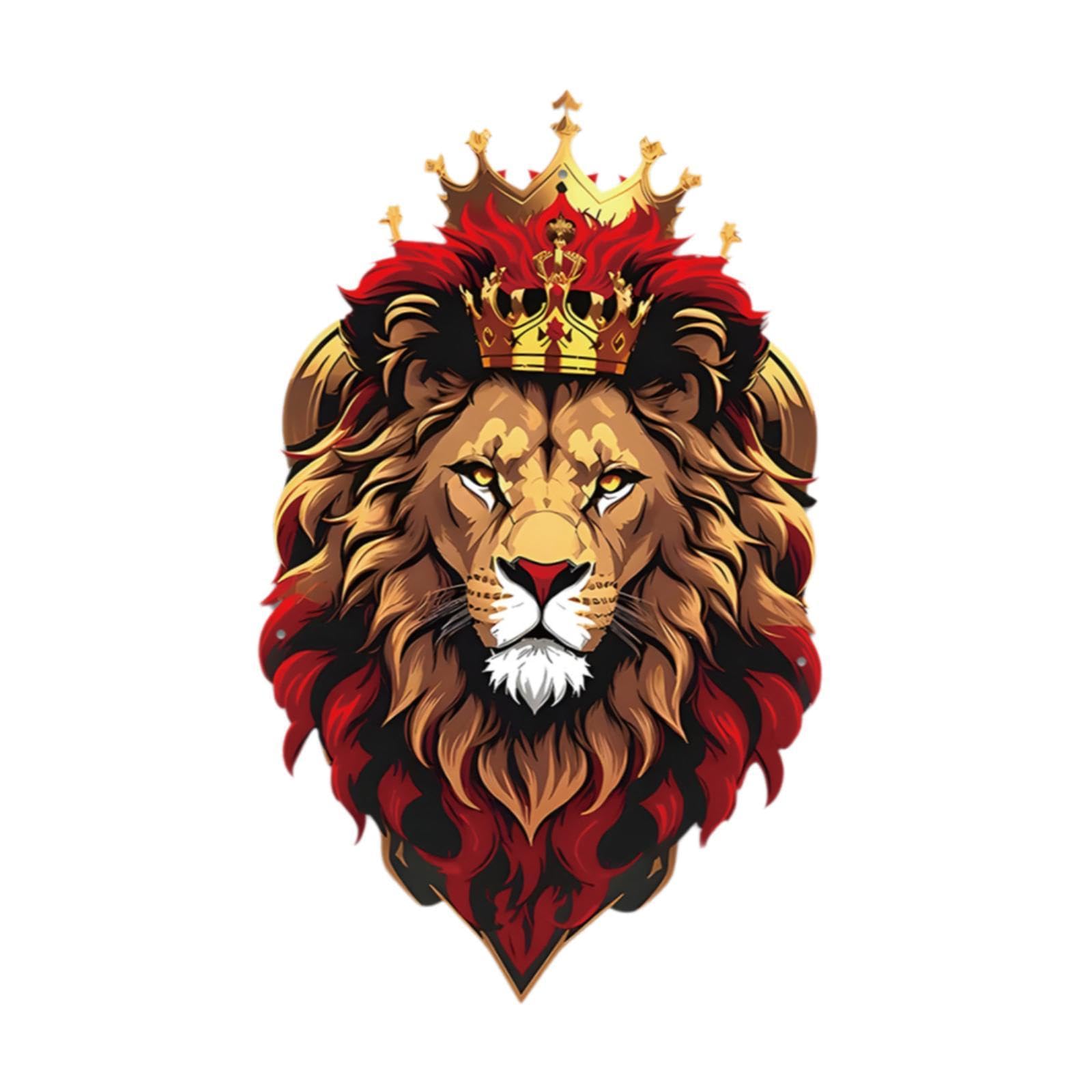 HEAVENGLOW Wall Sculpture Hanging Farmhouse Housewarming Metal Lion Head Wall Art Decor|Home & Garden | Home D?©cor | Figurines| Figurines-image-22