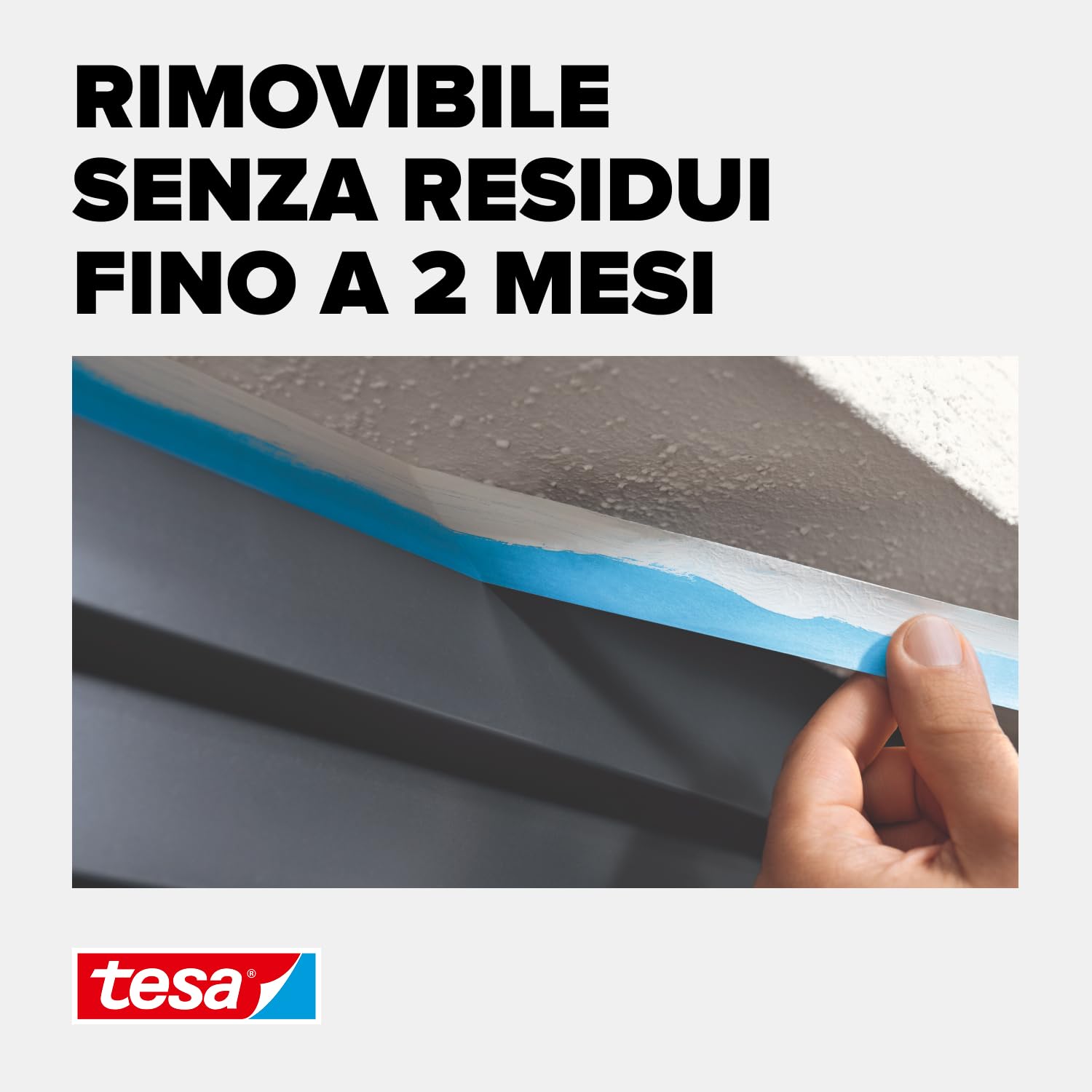 tesa Nastro per Mascherature da Esterni - Nastro adesivo sottile per mascherature precise all'aperto, resistente ai raggi UV e alle intemperie - 2x 25 m x 25 mm