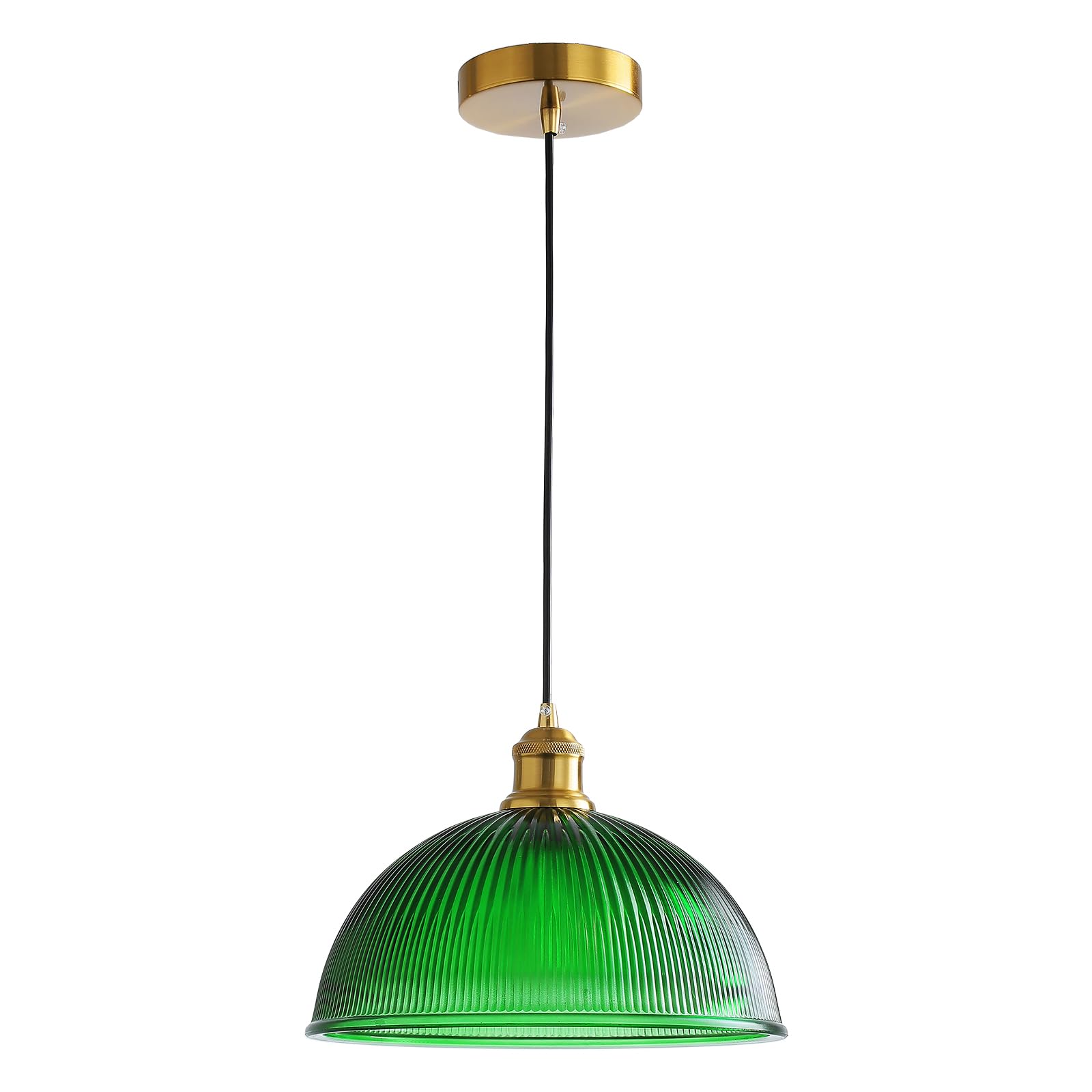 Xzhgcee Green-2 Vintage Pendant Light Fixtures: Green Glass Pendant Lights Kitchen Island, Modern Green Pendant Light Fixture For Bedroom Dining Room