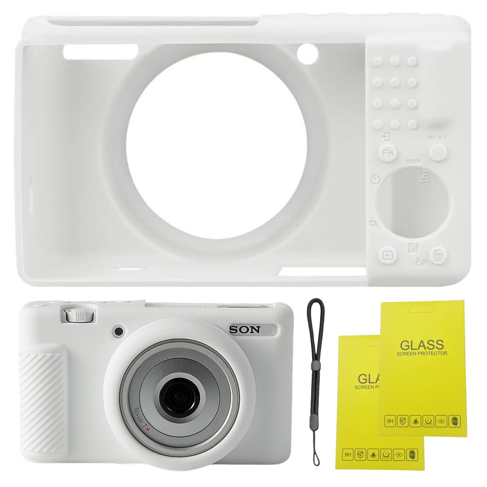 SZHSYJY Camera Case for Sony ZV-1F/ ZV-1 II/ZV-1M2 Digital Camera,ZV1F Soft Silicone Protective Bag,Anti-Scratch Slim Fit Soft Sleeve With ZV1 F