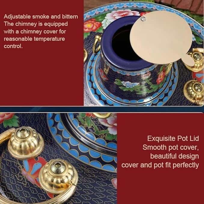 Olla de Cobre Beijing Hot Pot Tradicional China 34cm miniatura 7