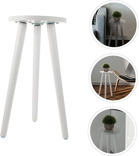 Miniatura 4 de Soporte para macetas de madera, soporte para plantas de piso, mesa auxiliar de madera, mesa de centro de madera maciza, estante para plantas,