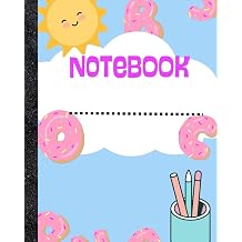 Composition Book ABC Illustration I Notebook for Students, School, College I Wide Line
