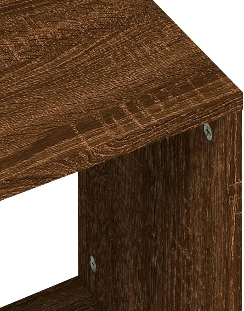 BOWEKAM ホーム&amp;ガーデン ネスティングコーヒーテーブル ブラウンオークエンジニアードウッド家具2個