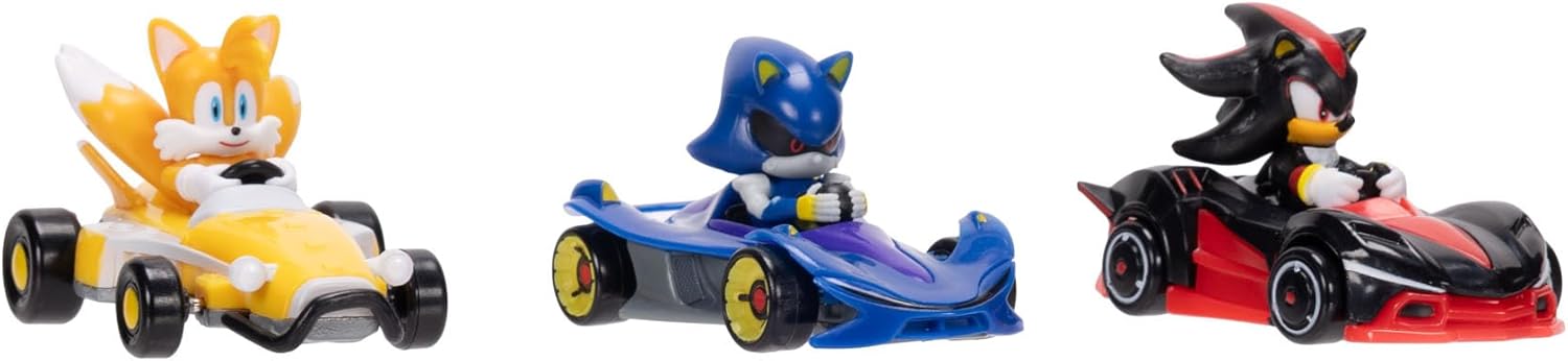 Sonic The Hedgehog 1:64 Die-cast Vehicles 3-Pack from Jakks Pacific's Wave 9