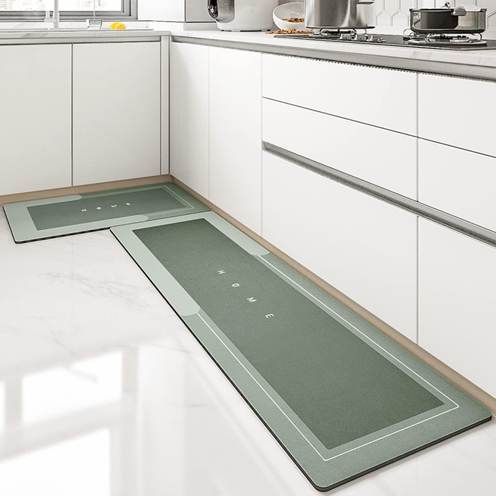 Tapis de cuisine doux terre de diatomée antidérapant imperméable 50x80cm