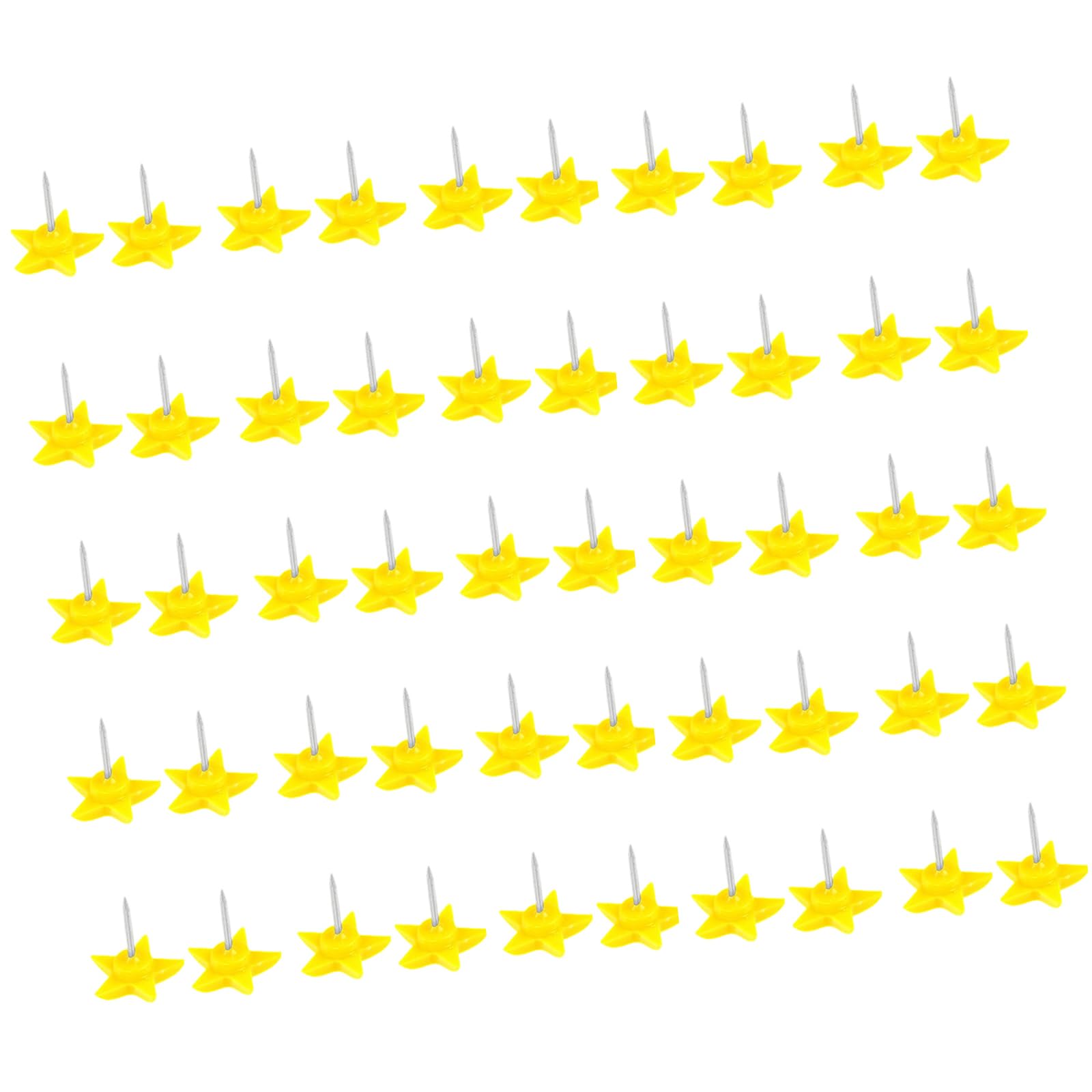 Obotsnoi 100Pcs Star Head Push Pins Cork Notice Board Thumb Tacks Drawing Pins Five Pointed Star Pushpin for Bulletin Boards Decorative Thumb Tacks for Bulletin Boards