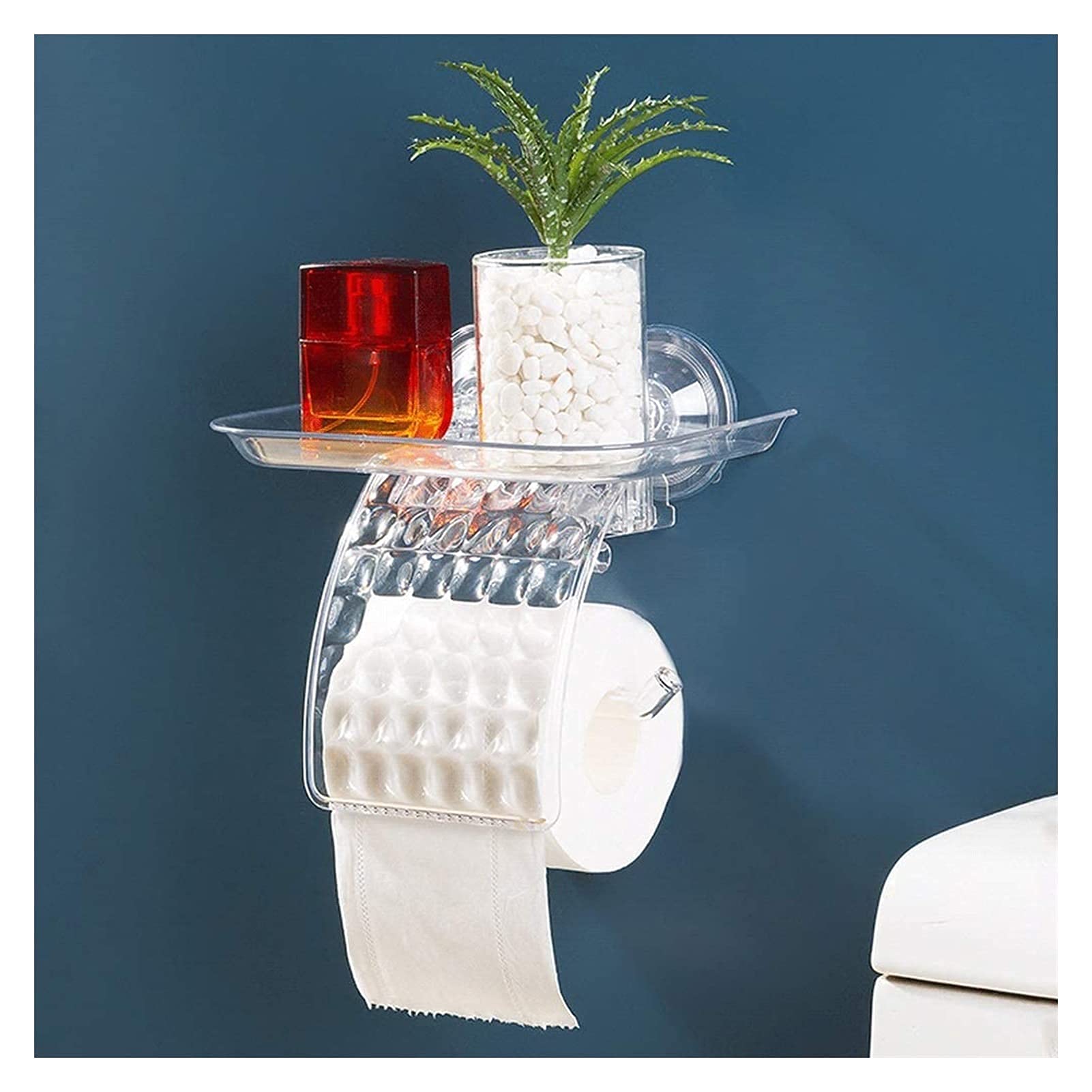 トイレットペーパーホルダーバスルーム用クリアティッシュロールディスペンサー Amazon.co.jp: トイレットペーパーホルダーバスルーム用クリア