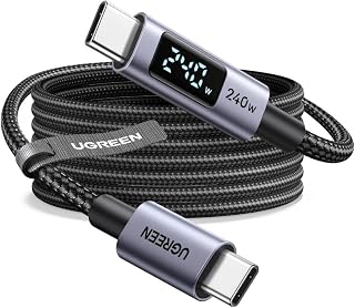 UGREEN 240W USB C Cable with Digital Display, PD 100W Fast Charging, 3.3ft