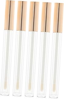 POPETPOP 5 Peças De Tubo Vazio Recipientes De Bálsamo Labial Vazios Tubos De Batom De Plástico Potes De Bálsamo Labial Frascos De Bálsamo Labial Recipientes De Esfoliação Labial Amostras