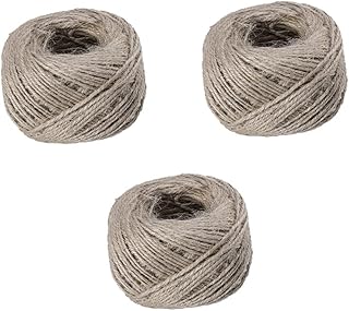 BETOOKY 3 Pcs Colored Twine Natural Twine Jute String Cotton Rope Macrame Natural Jute Rope Colored Jute Cord Crafts Supplies Gift Rope String Garden Twine Rope Packaging Line