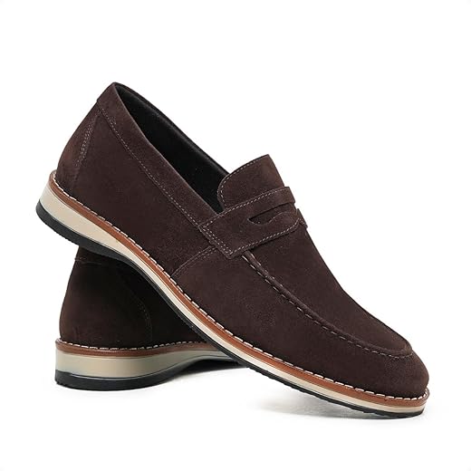 Sapato Masculino Esporte Fino Casual Social Moderno Elegante Premium em Camurça