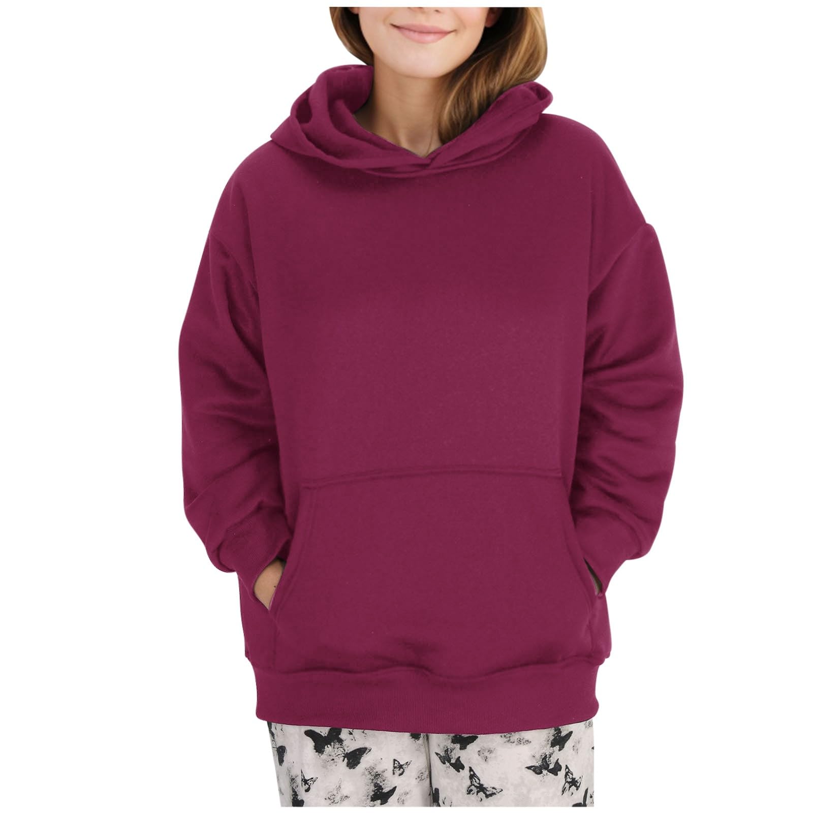 Kobiety Kawa Polarowe Bluzy Z Długim Rękawem Swetry Śliczne Luźne Casual Sweter Jesienne Ubrania Zimowe Y2k Ubrania Nastolatki 2024