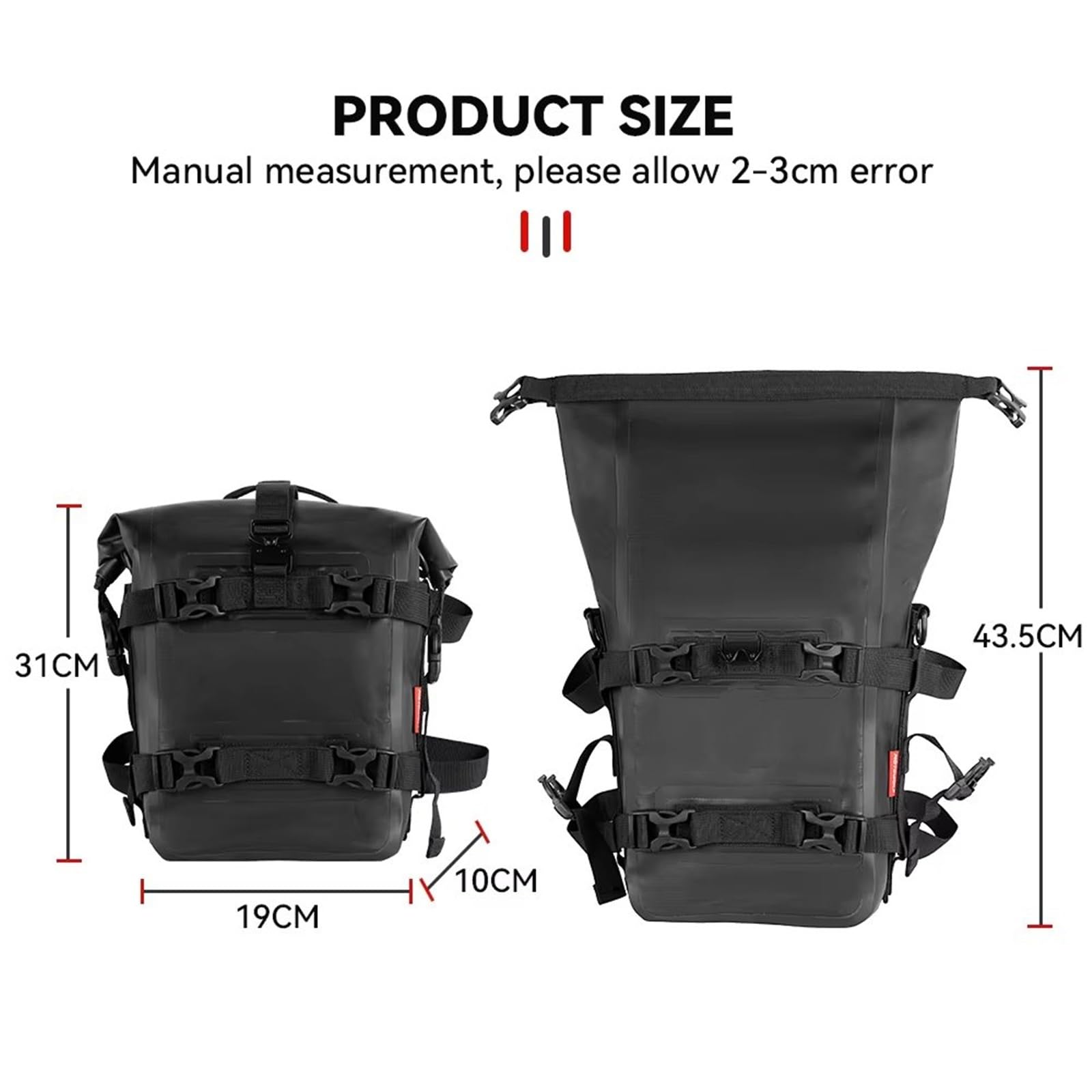 Moto Sacoche Selle Sacoche Latérale Réservoir Moto Selle Sac À Outils Protection Étanche Pare-chocs Grande Capacité 8 L Pour 1250 GS
