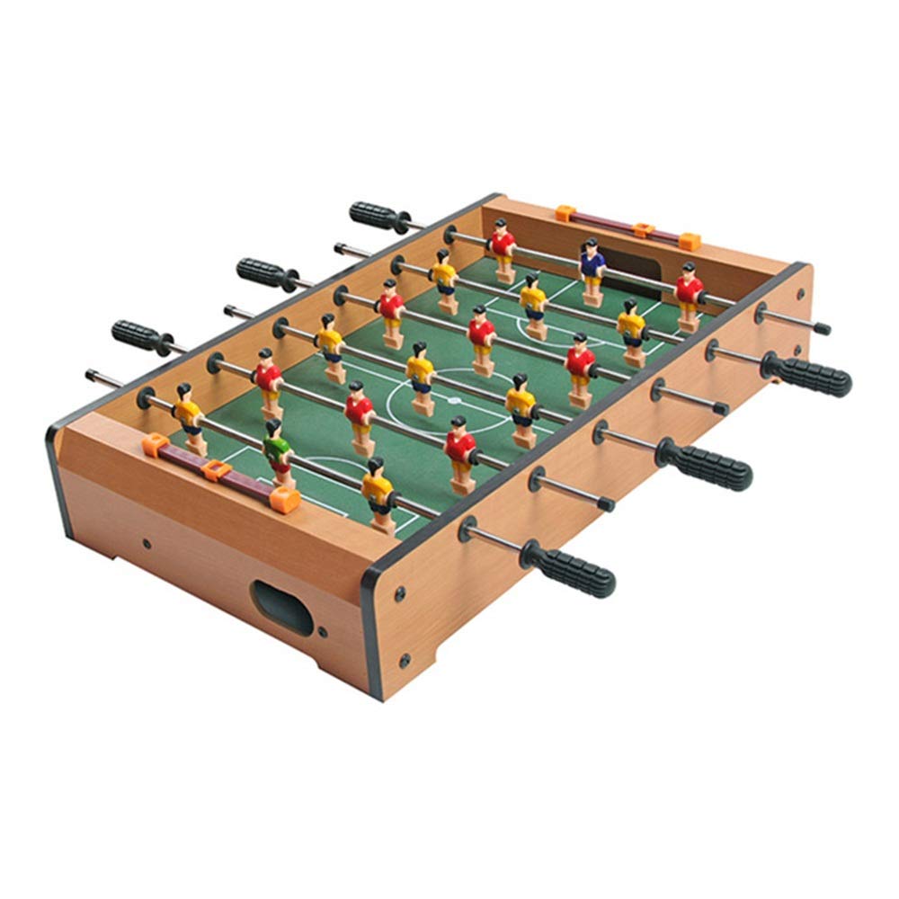 Zacheril Table Football Mini Tabletop Billiard Game Accessories Soccer Tabletops Competition Games Sports Foosball Table For 2-4 People Foosball Family Fun Game (Color : Color, Size : 48x28x8.2cm)