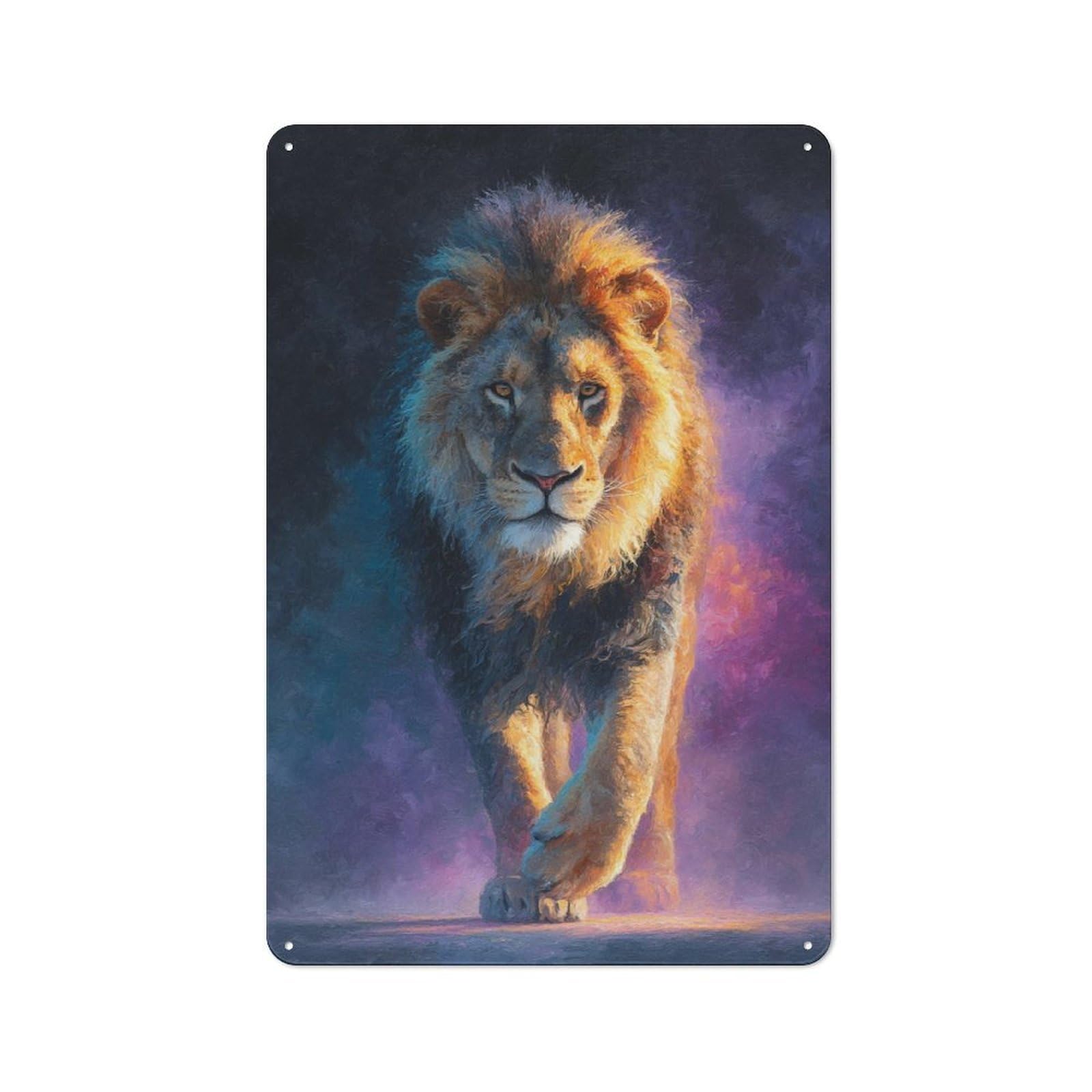 Junmoney Royal Lion's March Vintage Tin Sign 30X20cm With For Man Cave Or Games Room, Suited To Wall Displays In Games Rooms And Man Caves
