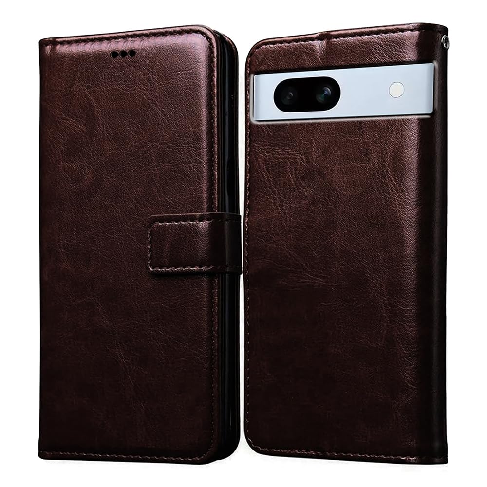 Amazon Brand- Solimo Flip for Google Pixel 7a 5G (Leather_Coffee) (B0C7N4RLLL) Amazon Price History, Amazon Price Tracker