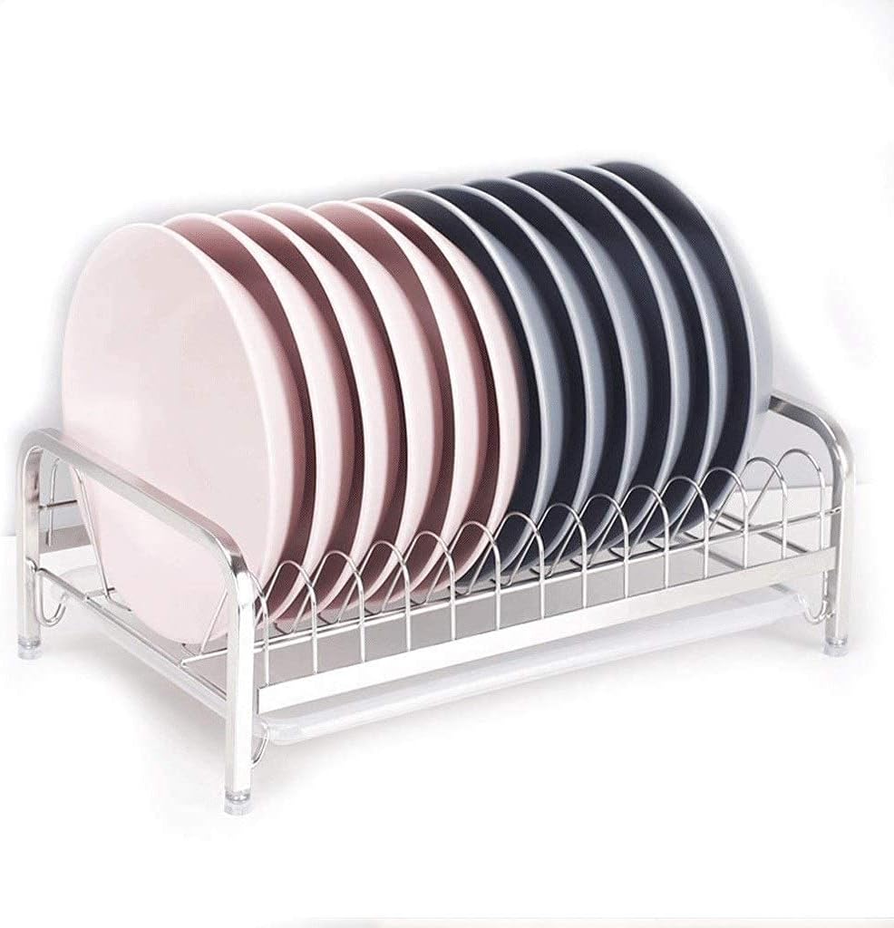 Draining Dish Rack Stainless Steel Single- Layer Dish Rack Drain Rack Dish Rack Dish Rack Dish Rack for Kitchen Countertop Hitchen Drying Rack