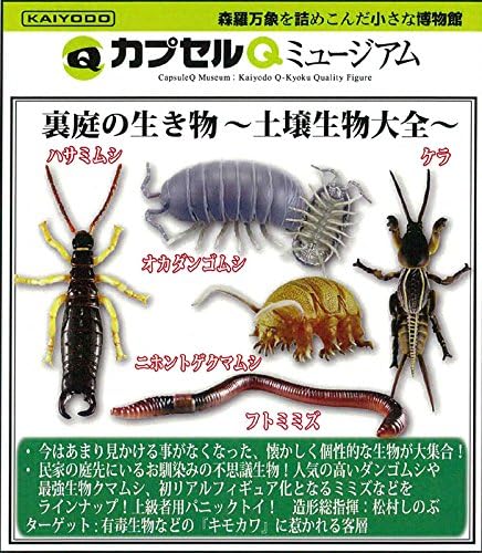 Amazon カプセルqミュージアム 裏庭の生き物 土壌生物大全 全5種セット フィギュア ドール 通販