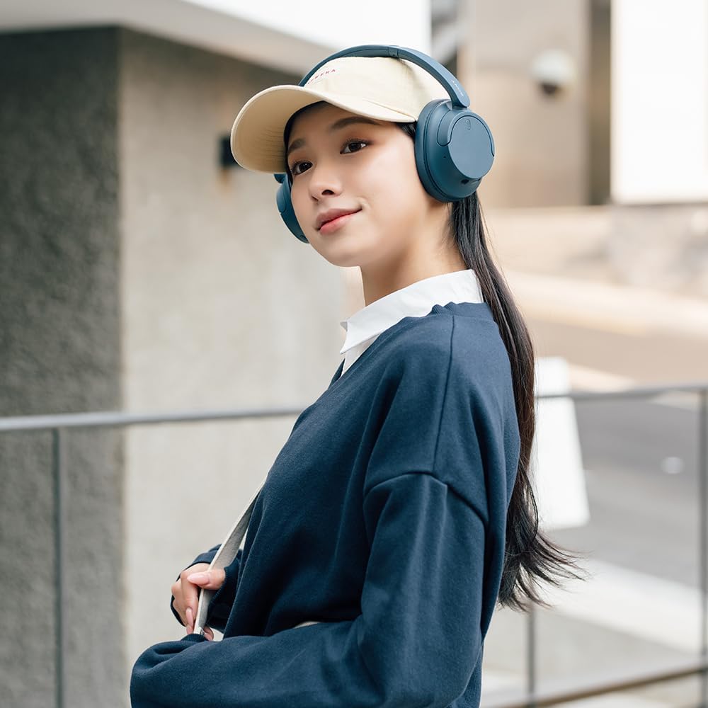 Sony WH-CH720NL Noise Canceling Wireless Bluetooth Headphones - Built-in Microphone - up to 35 Hours Battery Life and Quick Charge - Navy Blue - Image 20
