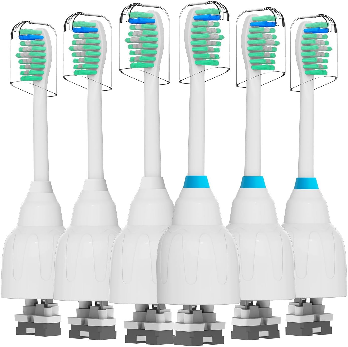 Replacement Brush Heads Compatible with Philips Sonicare Screw-on HX7022 HX7023 Essence E-Series Electric Toothbrush - Refills Heads for HX5610, 6 Packs