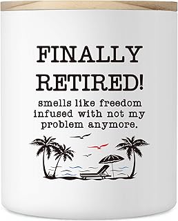 Christmas Retirement Gift for Woman Men, 10OZ Funny Retirement Retired Gifts for Friends Teacher Coach 2025, Farewell Moving Away Leaving Goodbye Going Away Gift for Coworker, Lavander Scented Candle