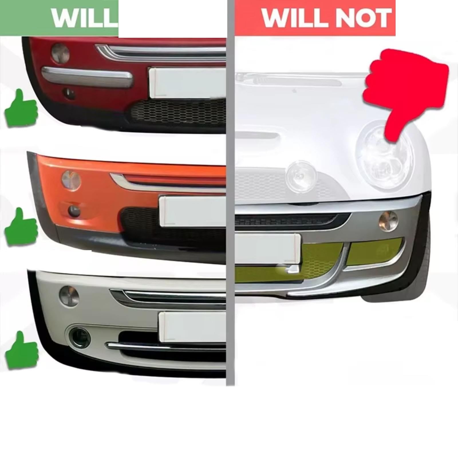 Griglie Anteriori per Auto Mini per R50 per R53 per Cooper S