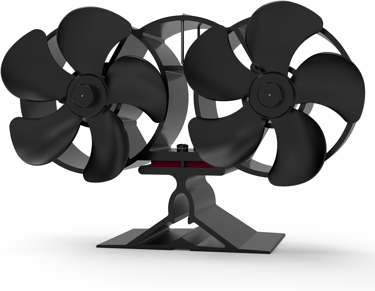 BAIFULAI Kaminventilator Ohne Strom – 5 Flügel, 170mm Rotor, Heizt Mit Ofenwärme (bis 345°C)