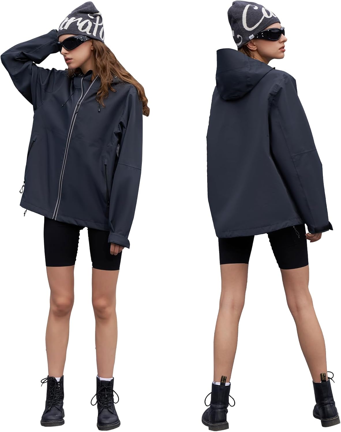 HALO RAIN Rain Jacket for Women Waterproof Lightweight Hooded Raincoat with Pocket Windbreaker Jacket for Mountain Hiking - Image 2