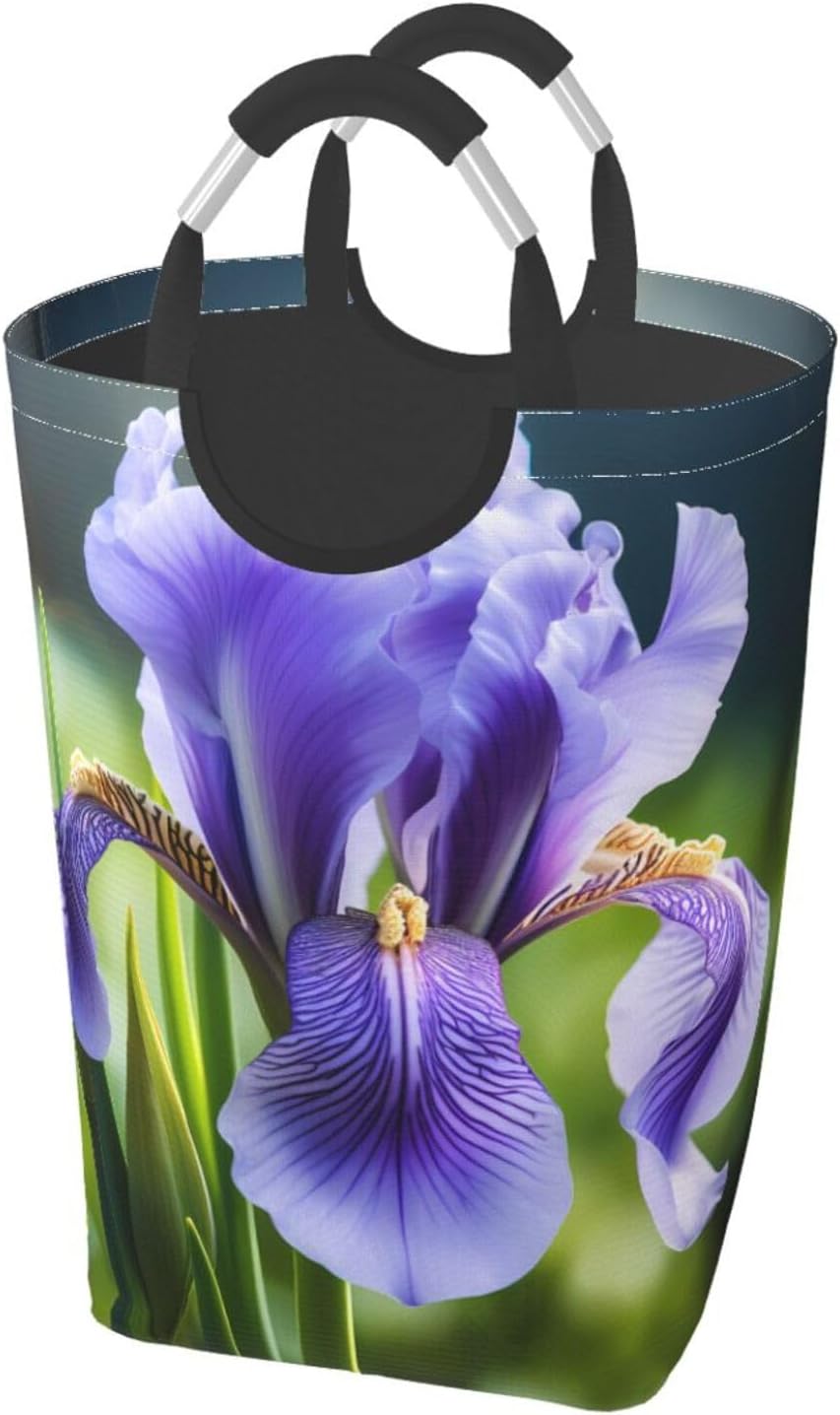 French national flower Square storage bag 50L, suitable for multiple scenes, foldable dirty clothes storage basket.