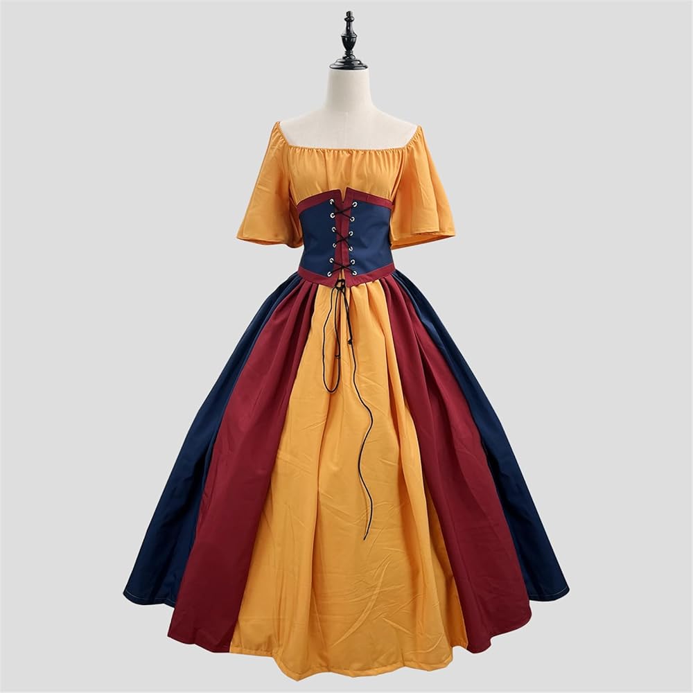 Amazon.co.jp: [QOOLYㅤ] ワンピース 中世 ドレス レディース