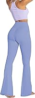 Vista 66 de Sunzel - Leggings acampanados para mujer, con control de abdomen, cintura cruzada y pierna ancha